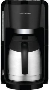 Rowenta Filterkoffieapparaat CT3818 Adagio milano 1 25 l Edelstalen thermoskan 10-15 kopjes inhoud 1 25 liter automatische uitschakeling zwart edelstaal