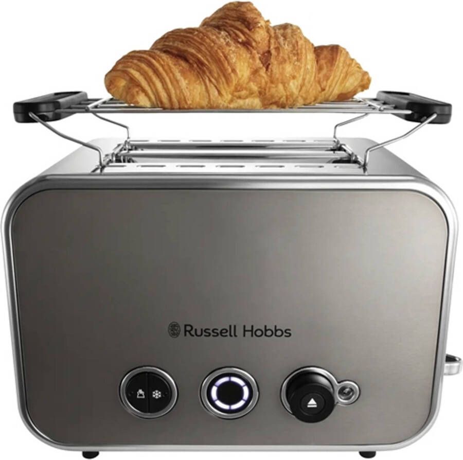 Russell Hobbs Distinctions Titanium Toaster 6 2 snede(n) 1600 W Roestvrijstaal Titanium