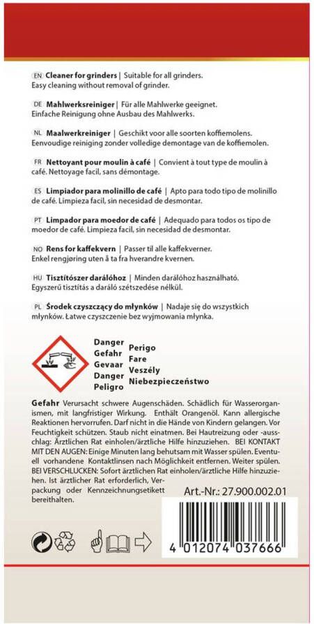 Scanpart koffiemolen reiniger Reinigingsbonen speciaal geschikt voor maalwerk Brouwunit Zetgroep Koffiezetgroep 3 zakjes Universeel