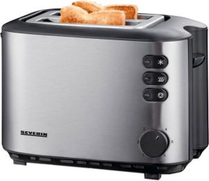 Severin Toaster AT 2514 inclusief boterhamcentrering geïntegreerde opzethouder voor broodjes