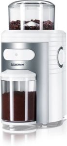 Severin KM3873 Elektrische koffiemolen Wit zilver RVS 100% BPA-vrij 150 W