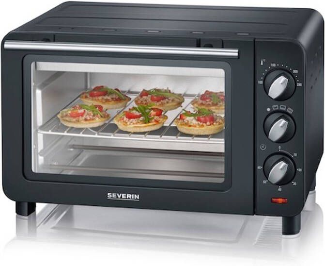 Severin TO 2042 14 l Zwart Vrijstaand Draaiknop 100 230 °C 1 schappen