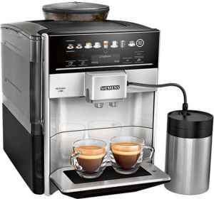 Siemens EQ6 Plus s300 TE653M11RW Volautomatische espressomachine Inclusief RVS melkbeker Zilver