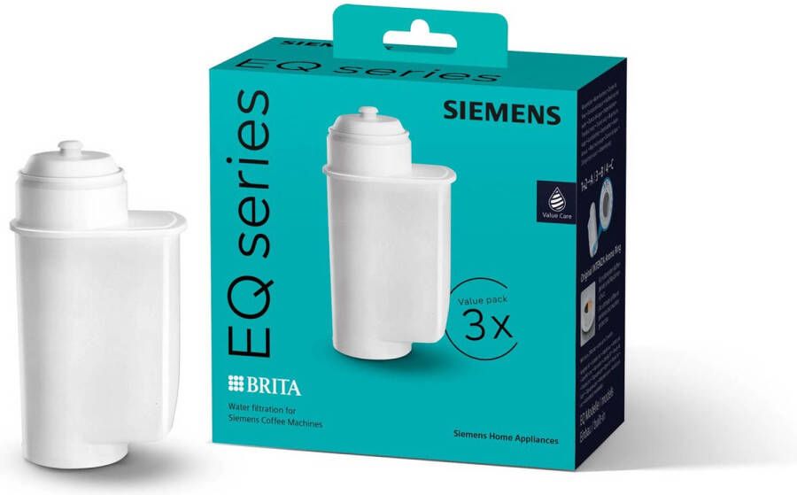 Siemens TZ70033A waterfilterpatronen 3 patronen voor volautomatische espressomachines - Foto 1
