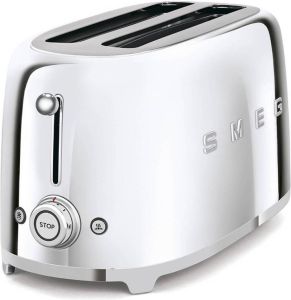 Smeg Broodrooster 2 Lange Sleuven Verchroomd Tsf02sseu