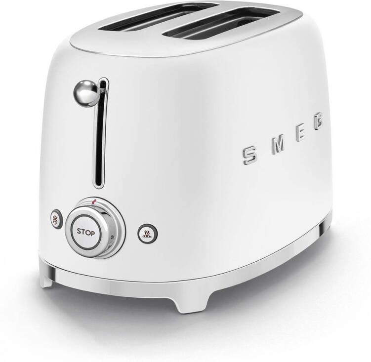 Smeg TSF01WHMEU Broodrooster Mat Wit 2x2 950W 6 niveaus - Foto 1