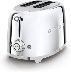 Smeg Broodrooster 2 sleuven verchroomd TSF01SSEU