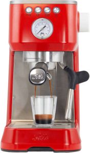Solis Barista Perfetta Plus 1170 Espressomachine Pistonmachine Koffiemachine met Bonen Rood