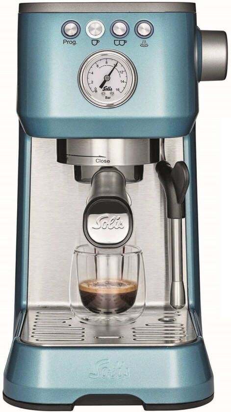 Solis Barista Perfetta Plus 1170 Espresso Promopack Pistonmachine + Accessoires Blauw