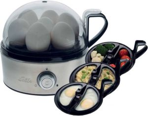 Solis Egg Boiler & More 827 Eierkoker En Groentestomer Zilver