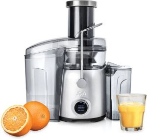 Solis Juice Fountain Compact 8451 Sapcentrifuge Juicer Machine Zilver