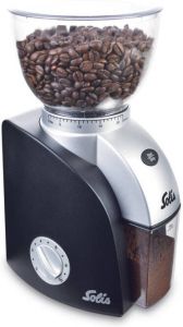 Solis Scala Plus 1661 Koffiemolen Elektrisch Coffee Grinder Koffiemaler met 22 Maalinstellingen Zwart