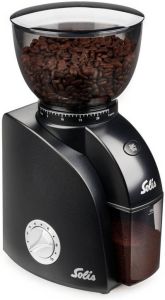 Solis Scala Zero Static 1662 Coffee Grinder Koffiemolen Elektrisch Koffiemaler met 24 Maalinstellingen Antistatisch Zwart