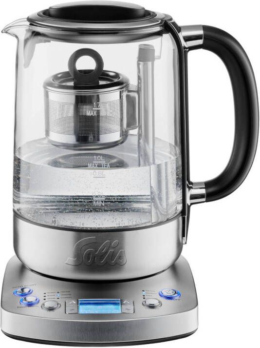 Solis Tea Kettle Automatic 5518 Waterkoker met temperatuurregeling Theemaker Zilver