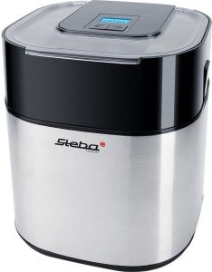 Steba IC30 Roomijsmachine met vrieskom 1 5L RVS Zwart