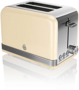 Swan 2-slot Retro Broodrooster St19010cn Cream