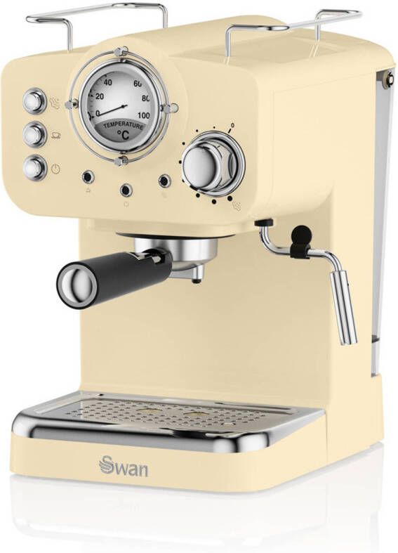 Swan Retro Espressomachine Creme