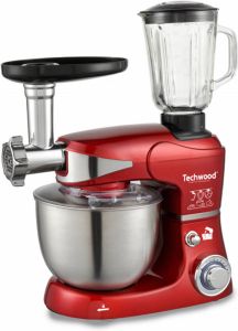 Techwood TRO5065 Keukenmachine 3-in-1 Staande Mixer – Blender – Vleesmolen 5 L