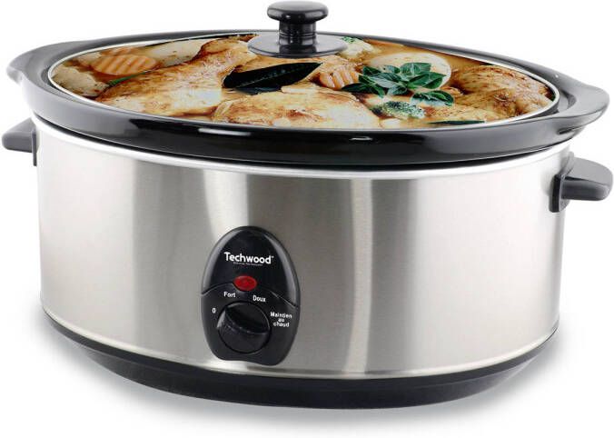 Techwood TMJ450 Elektrische Slowcooker 4.5 L RVS