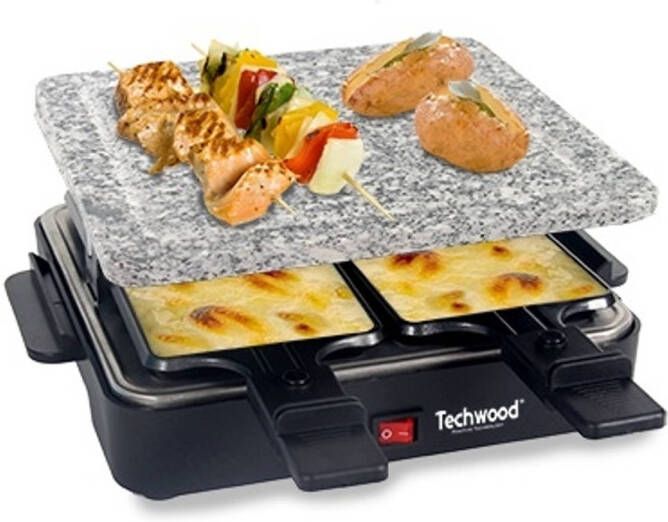 Techwood Steengrill- en Racletteset TRA-47P 2-in-1 - Foto 1