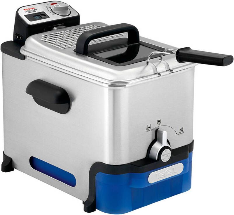 Tefal Friteuse FR8040 Oleoclean Pro Inox & Design 1 2 kg uitneembaar oliereservoir automatische olie vet filtering