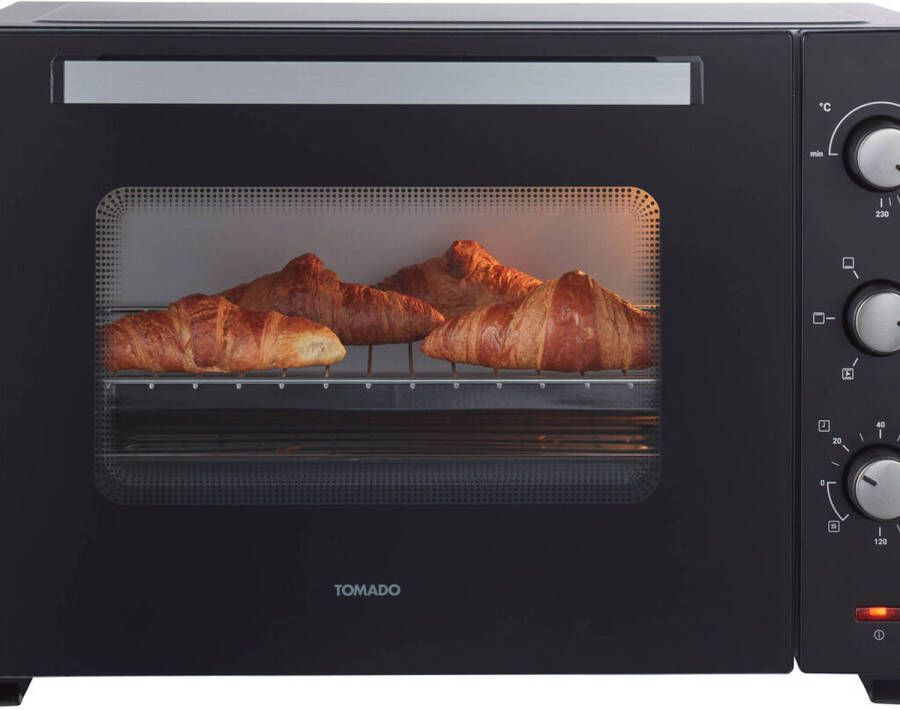 Tomado Teo6000b Vrijstaande Oven 60 Liter 2000 Watt Hetelucht 4 Insteekniveau&apos;s Zwart - Foto 1