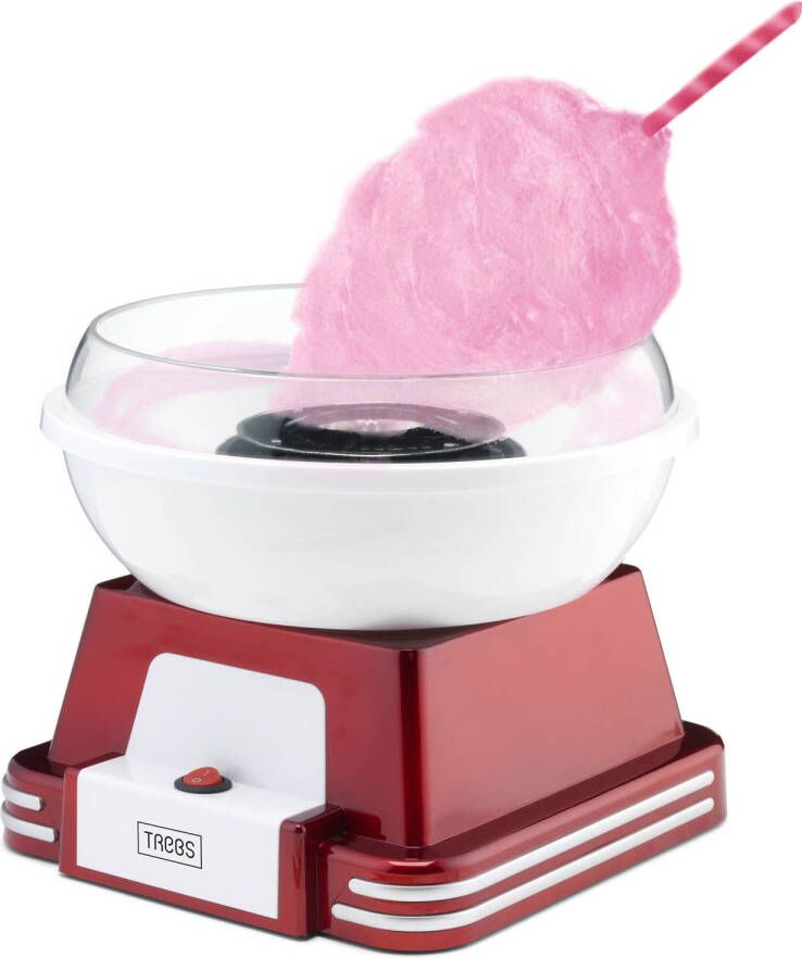 Trebs Suikerspinmachine Retro 99389 Rood-Zilver
