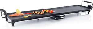 Tristar Bakplaat XXL BP-2834 – Gourmet bakplaat voor op tafel Grillplaat elektrisch 100 cm Voor 10 personen Met regelbare thermostaat Antiaanbaklaag Zwart