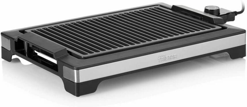 Tristar Bakplaat & Elektrische Grill BP-2780 – Elektrische barbecue & Grillplaat – Voor binnen en buiten Zwart