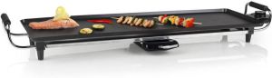 Tristar Bakplaat XL BP-2970 – Gourmet bakplaat voor op tafel Grillplaat elektrisch 70 cm Voor 6 tot 8 personen Met regelbare thermostaat Antiaanbaklaag Zwart