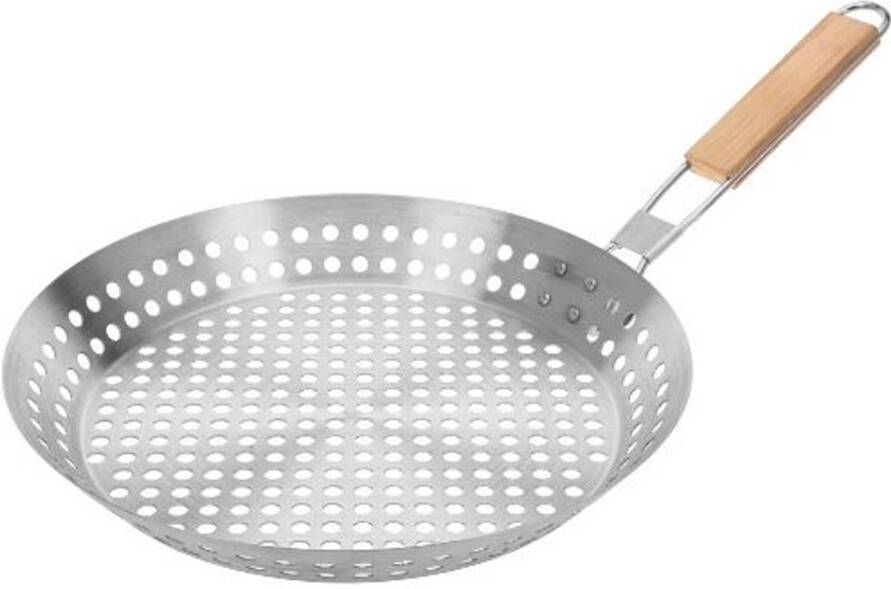 Vaggan Barbecuepan Grillpan Houten handvat Ø 30 cm