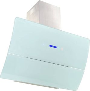 VidaXL Wandafzuigkap 756 m³ u 90 cm roestvrij staal wit