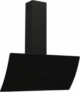VidaXL Wandafzuigkap 90 cm staal en gehard glas zwart