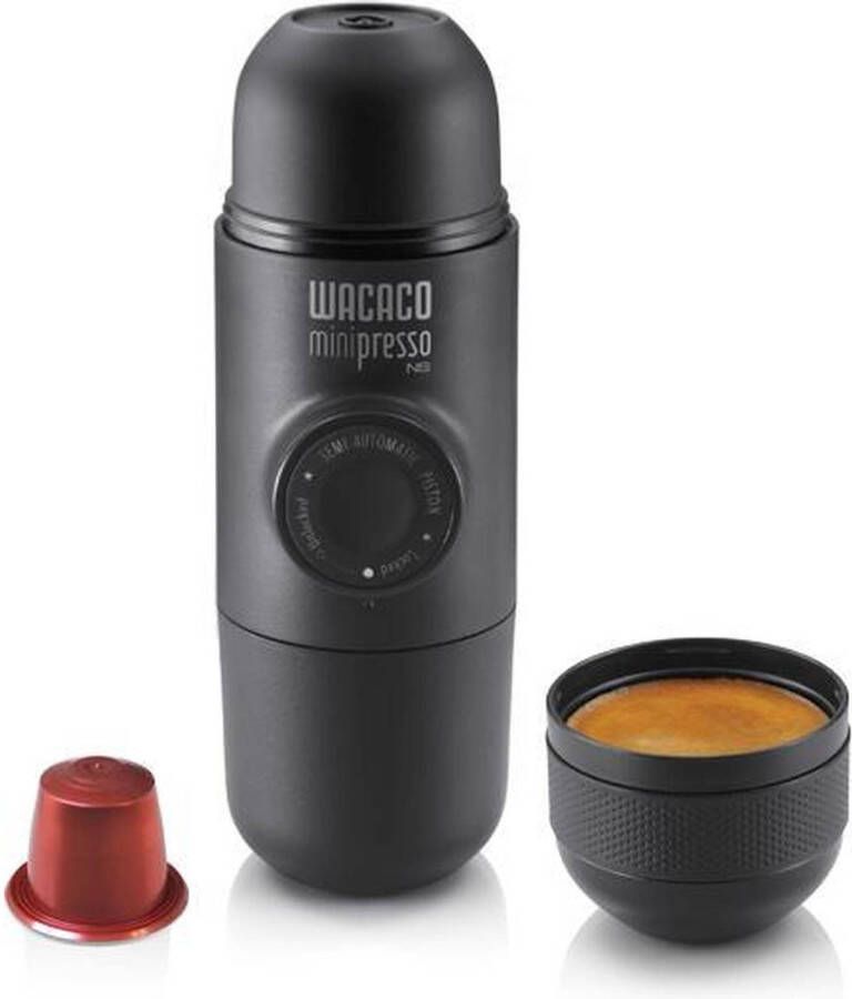 Wacaco Minipresso NS portable cofee maker Espresso to go Zwart