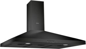 Wiggo WE-E943R(BB) Wandschouw Afzuigkap 90cm Zwart