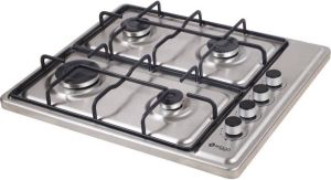 Wiggo WK-GV804X Vrijstaande gaskookplaat 60 cm Rvs