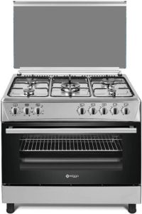 Wiggo WO-E905R(XX) Serie 5 90 cm 5 kookzones Gasfornuis Rvs