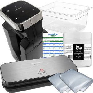 Ziva Sense (800W) sous-vide voordeelbundel met vacuümmachine OneTouch en 12 liter water reservoir