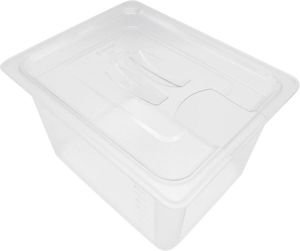 Ziva Medium sous-vide waterbak reservoir 12 liter + deksel met uitsparing polycarbonaat onbreekbaar transparant