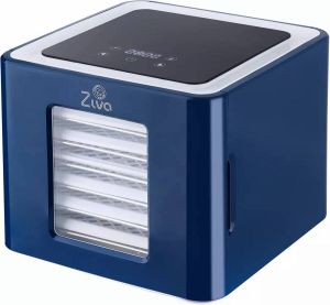 Ziva Zephyr ST voedseldroger droogoven dehydrator 6 roestvast stalen drooglades perfect voor het drogen van fruit vlees kruiden groente en meer!