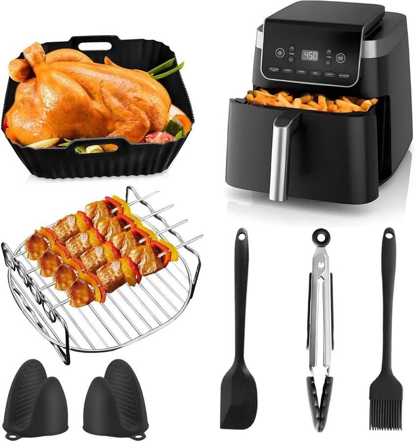 #1 Siliconen Airfryer vorm 11-delige accessoires voor Ninja AF140EU AF180EU Heteluchtfriteuse PRO 47 l 62 l