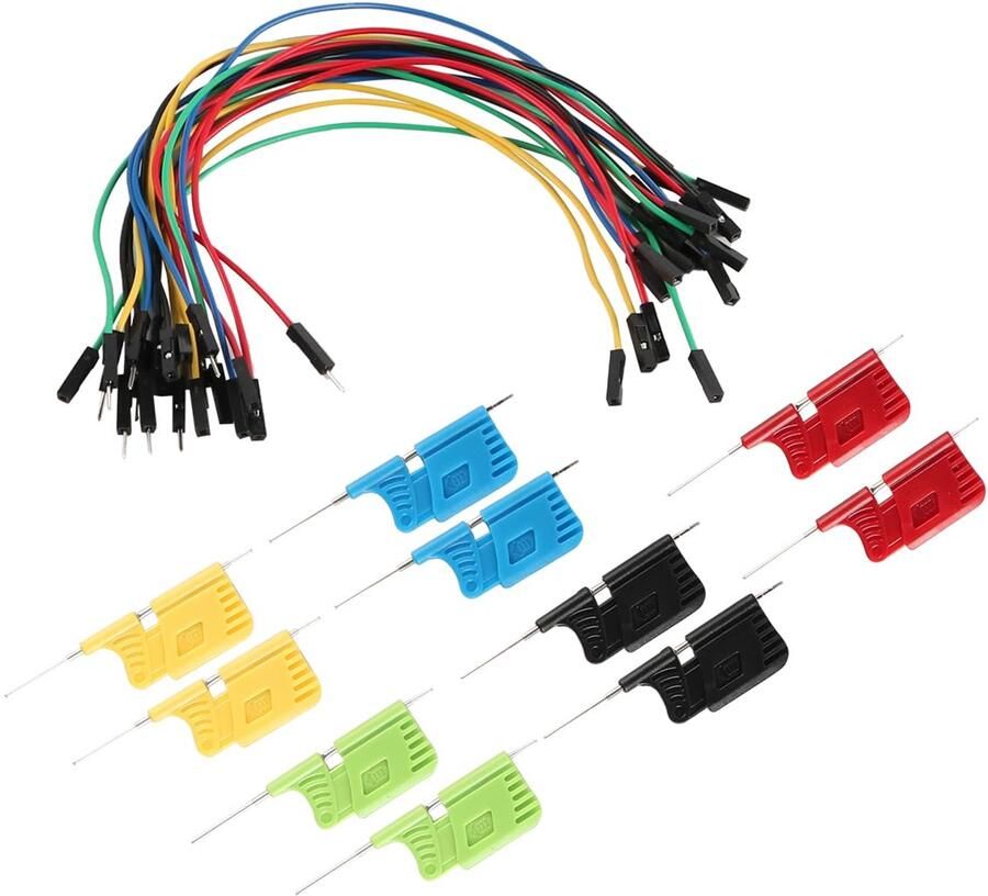 10 stuks mini-testhaaksondeveerclip SDK08 multimeterdraadtesthaakclip elektronische mini-testsondeset sondegrijper voor elektrische tests