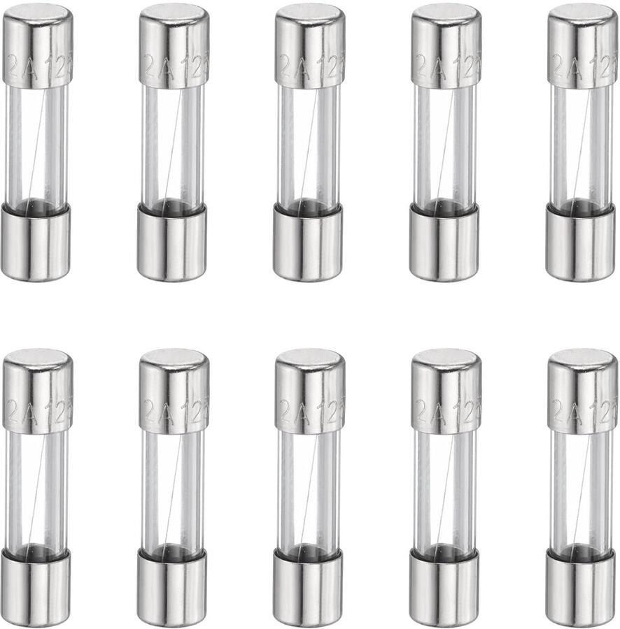 10 stuks zekeringen 2 A 125 volt snelglaszekering F2AL250 V 5 x 20 mm snelzekeringen voor kerstverlichting elektrische systemen magnetron tv-ventilator verlichting oven