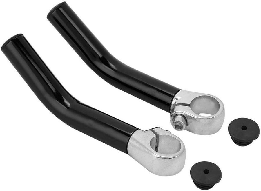 2 ergonomische fietsgrepen met eindstop voor mountainbikes