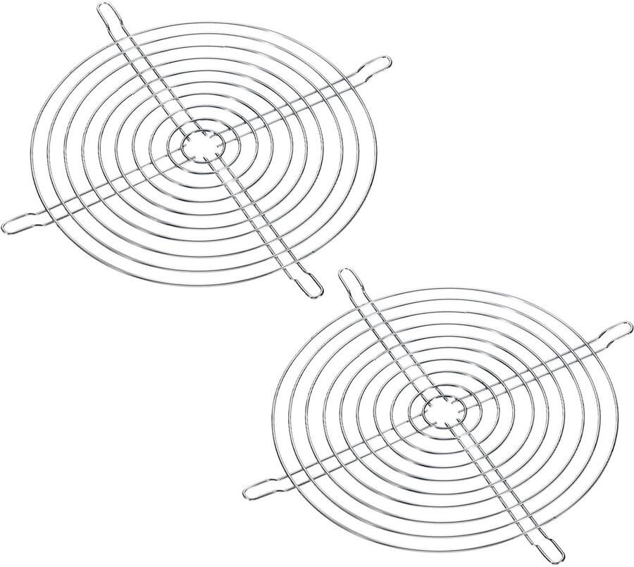 2-Pack Fan Finger Grill voor 200mm Ventilator Metalen Beschermkap