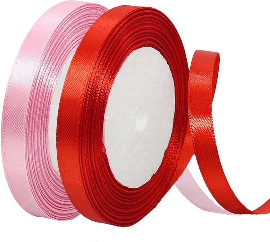 2 Rollen Geschenkband 10 mm breed Satin