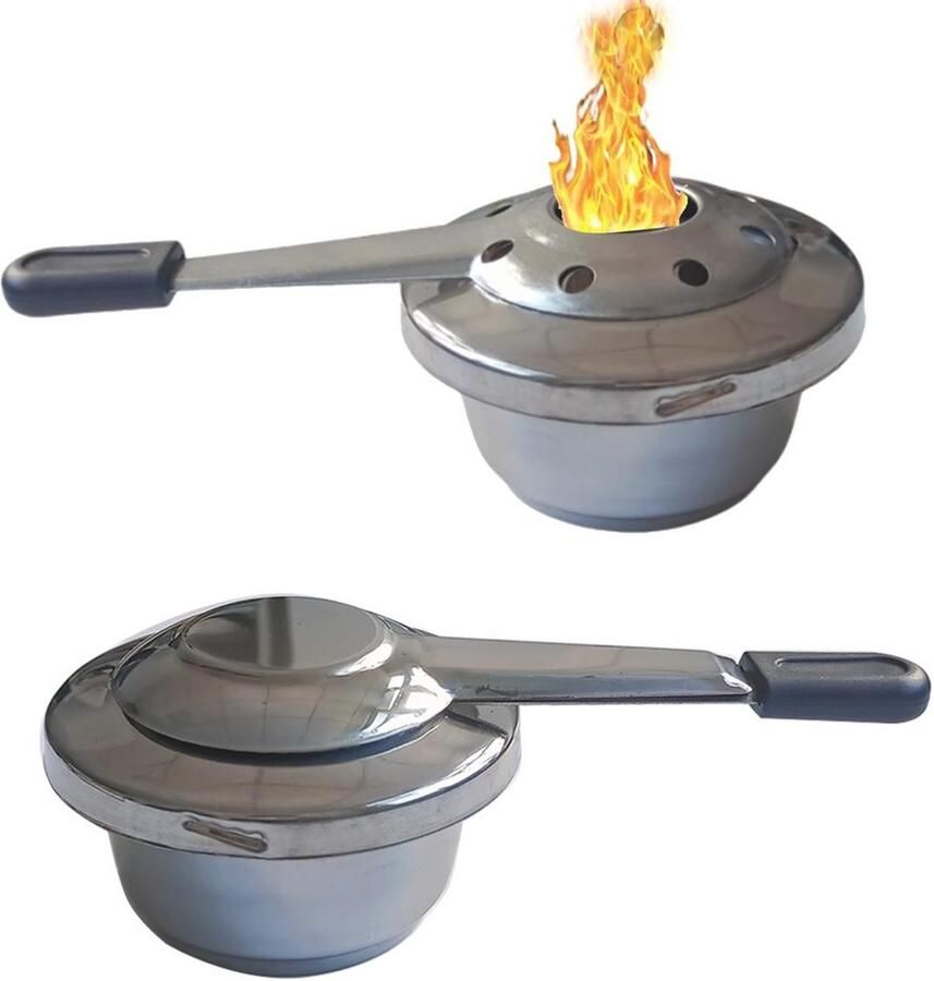 2 Stuks Draagbare Alcoholkoker voor Fondue
