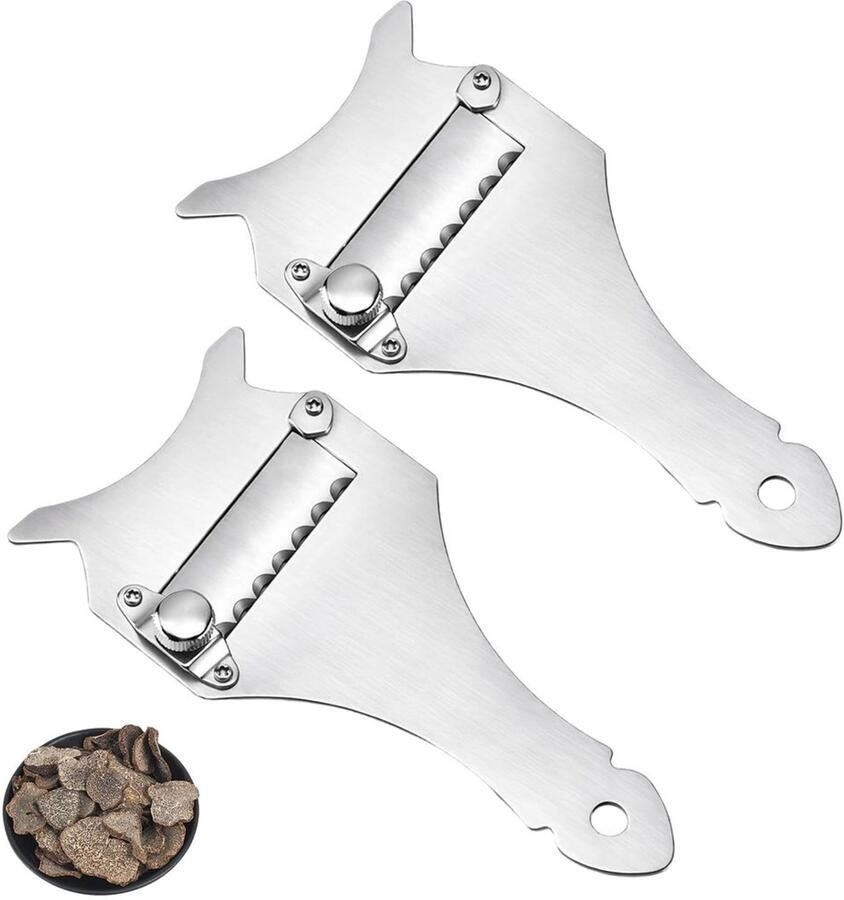 2 Stuks Truffelrasp en Parmezaansnijder Handmatig voor Truffels en Kaas