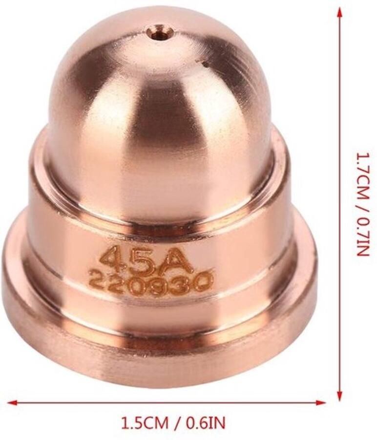 220930 Plasma Cutter Nozzles Torch Tips 5Pcs Voor Snijmachine Verbruiksartikelen