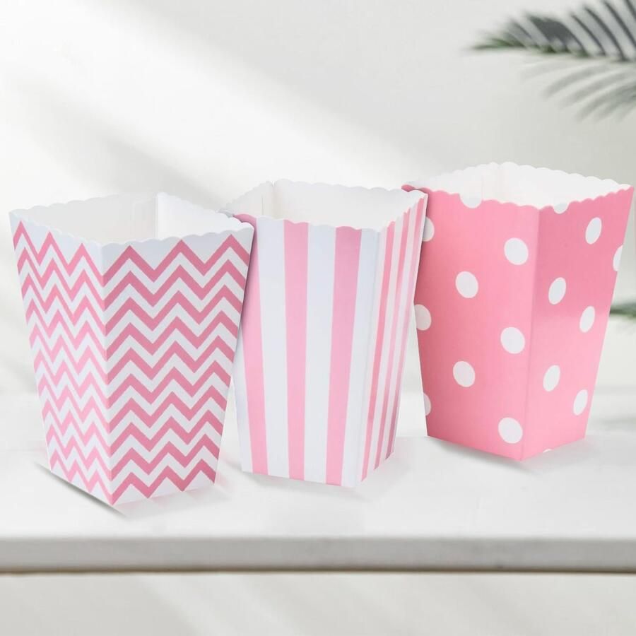24 Stuks Popcornzakjes voor Feestjes en Filmavonden